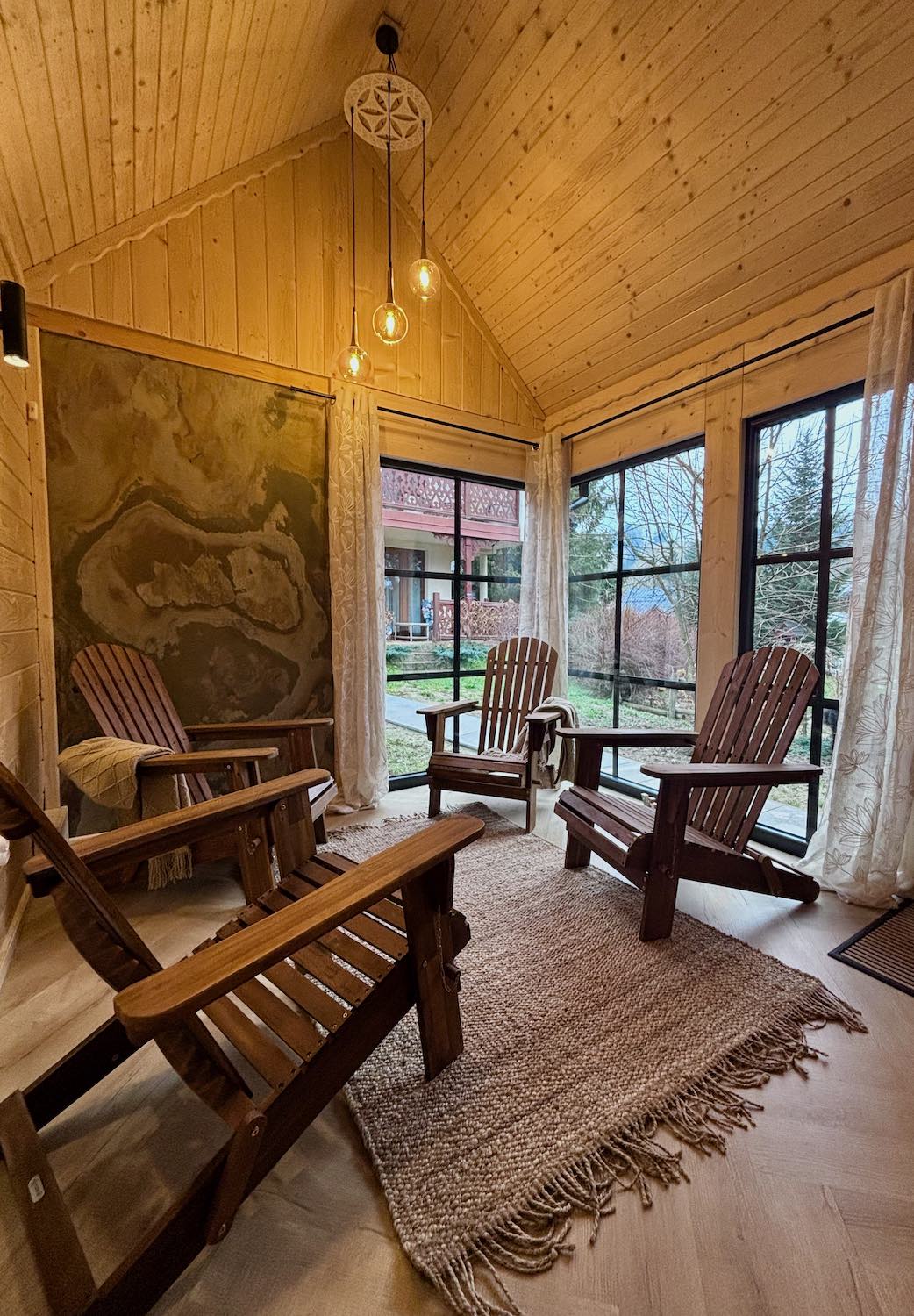 sauna widok pokoj rekreacyjny