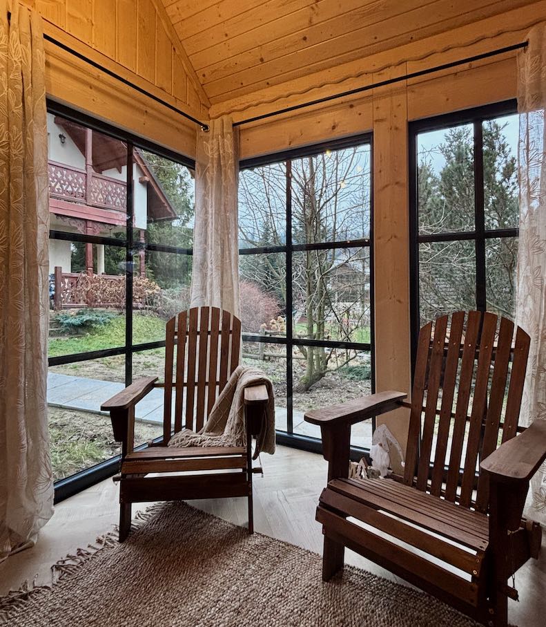 sauna widok wewnątrz